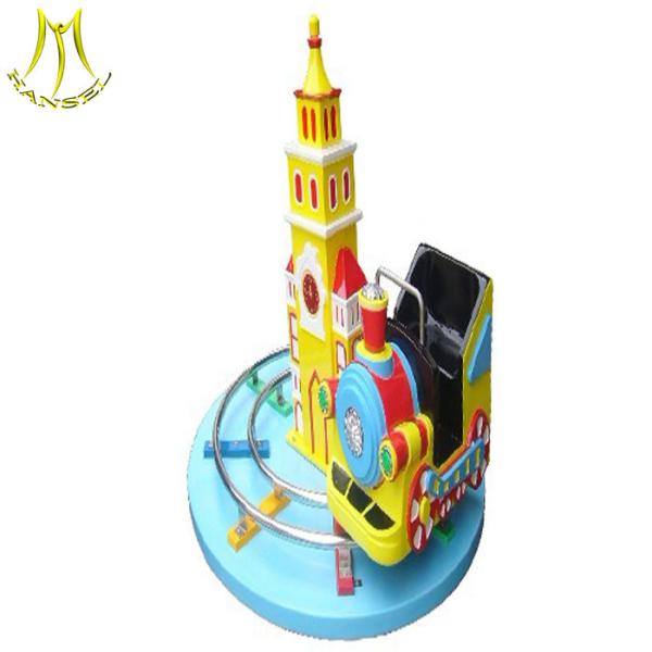Hansel  Amusement park outdoor musical carousel rides 3 seats mini kids carousel train for sale