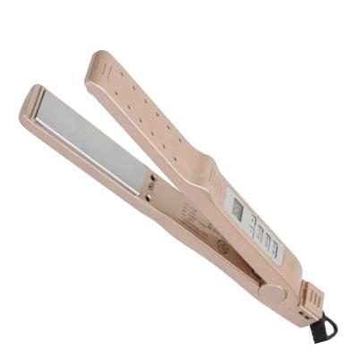 2 in 1 Travel Size Hair Straightener and Curling Iron with Safty Lock and Adjustable Temp