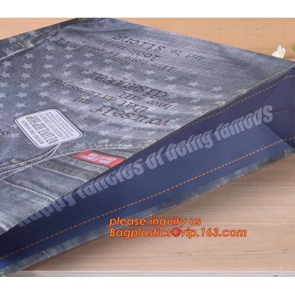 Wholesale reusable biodegradable luxury die d u cut handle cart non woven gift shopping bags with logo bagplastics bagea