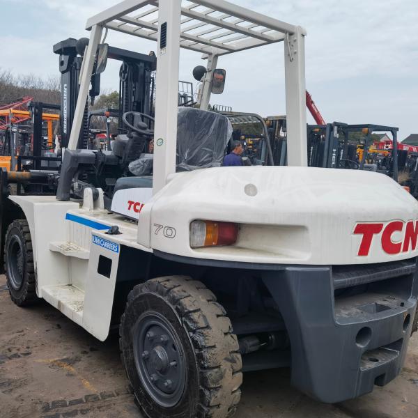 Routine Fork Length Used TCM Toyota Material Handling Equipment 7 Ton Diesel Forklift