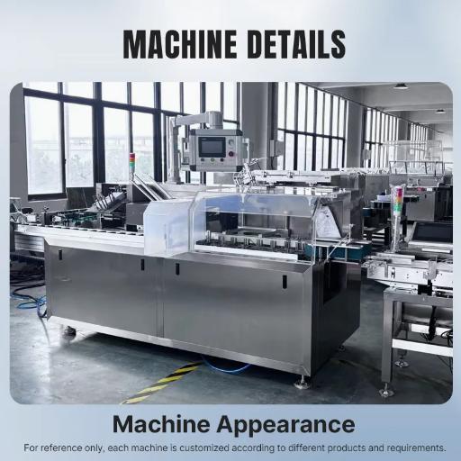 Machine de cartonnage automatique pour pharma, aliments et boissons, 80 boîtes/min