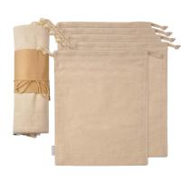 Sacs 100% de stockage de cordon de mousseline de coton de ménage