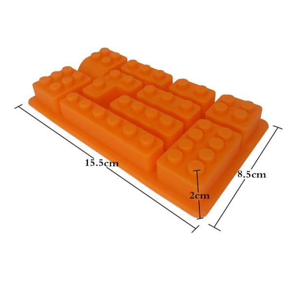 DIY Baking tools Chocolate/Ice Mold Fondant Mold Kitchen Accessories Lego Brick Mold