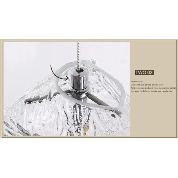 Свет каменной формы стеклянный привесной/современная смертная казнь через повешение ресторана незакономерности освещают