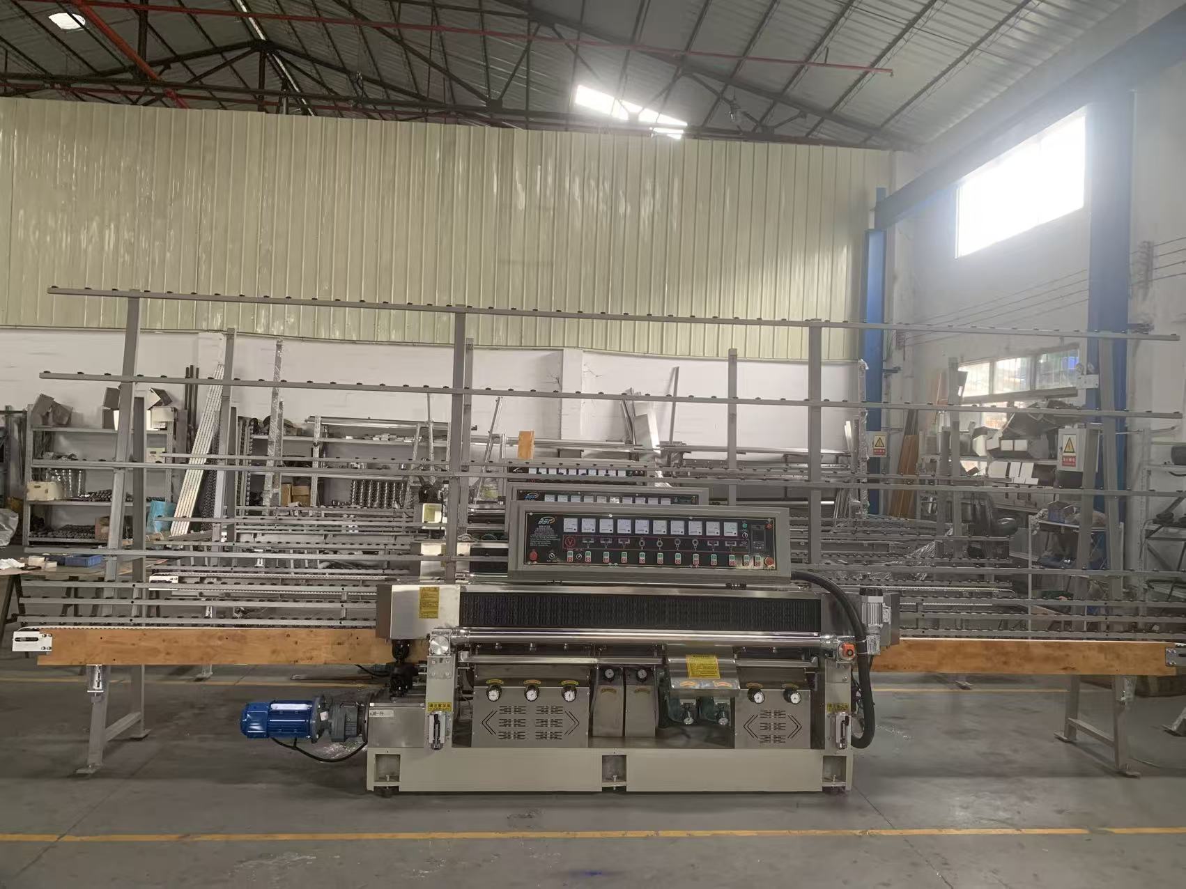 18.75kw 3-20mm Glass Straight Edging Machine Vibration Free