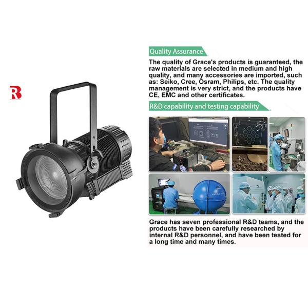 RGBAL 5 In1 300w светодиодные фреснельные светодиоды для сцены IP65 с автоматическим зумом