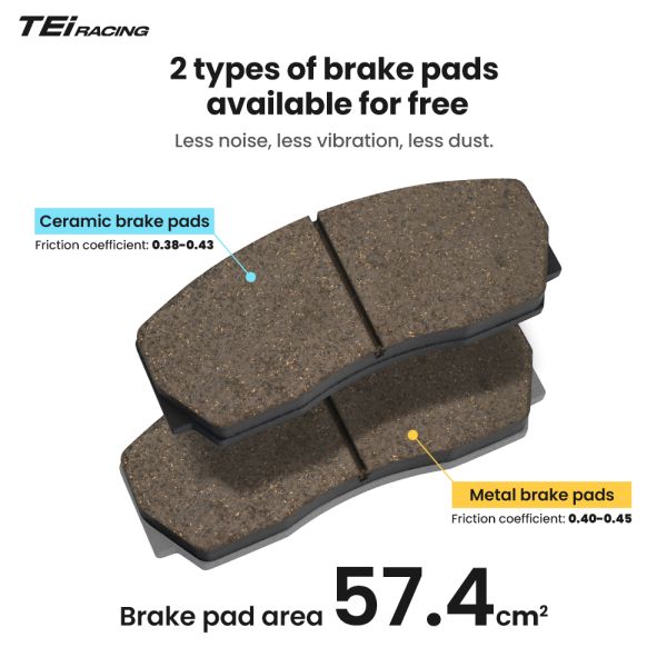 TEI Performance Brake Kit P40EV Front 4 POT BBK for Mazda 3 Axela BK BL BM BP 17 Inch/18 Inch