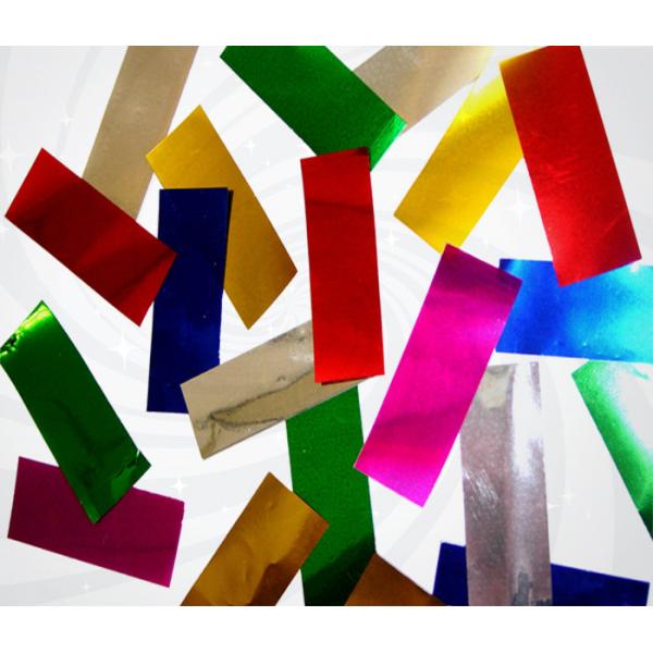 Rectangle Colorful Party Confetti Cannon Metallic For Celebration
