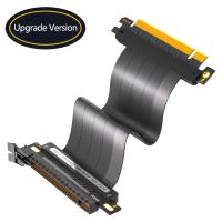 GPU de extensión negra PCI-E 4.0 Riser Cable de alta velocidad 16x blindado