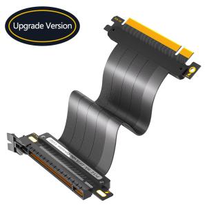 Gravação gráfica de extensão preta PCI-E 4.0 Riser Cable 16x Shielded High Speed