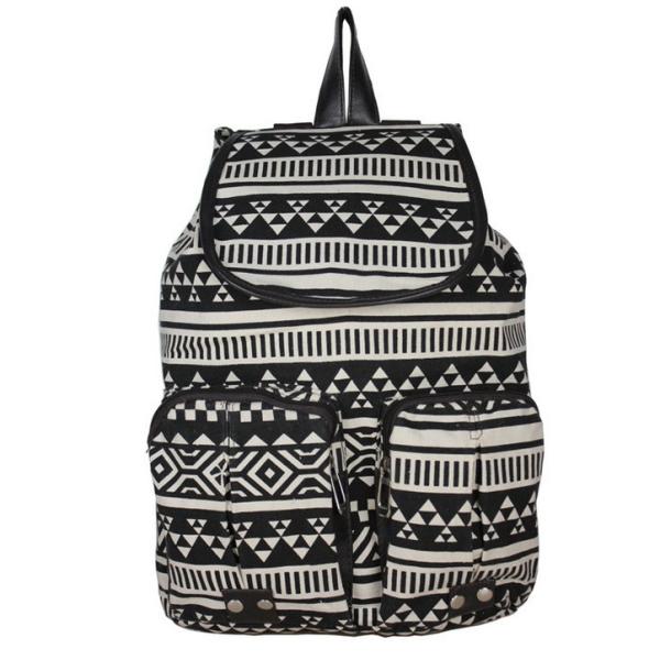 European and American cloth national wind shoulders rucksack diamond owl pattern leisure travel