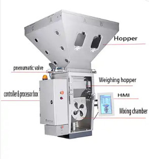 Смешивая Blender Doser 4 сырий компонентов гравиметровый