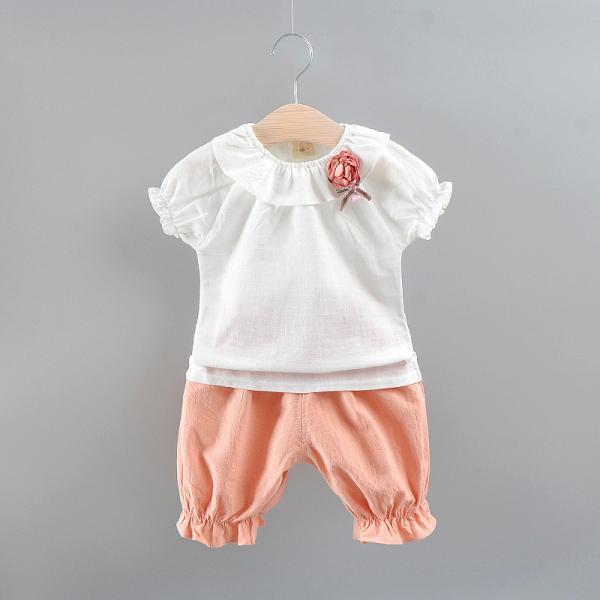 130CM 21KG Children'S Outfit Sets Breathable Short Sleeve Union Suit Medium Sized