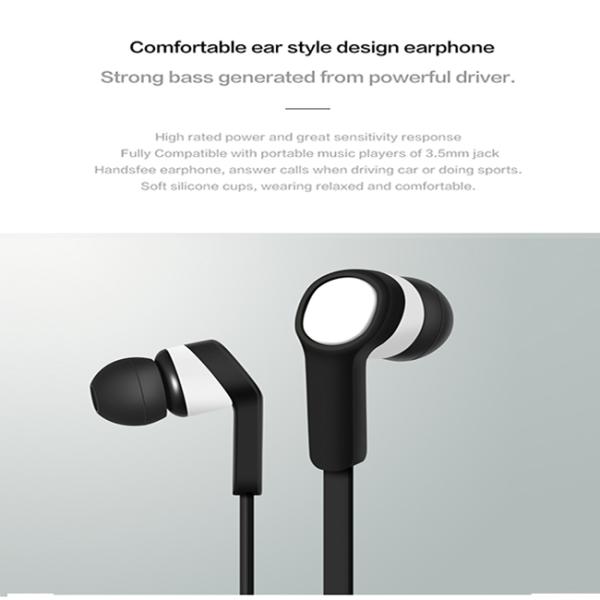 OEM Plastic Housing Wired In Ear Earphones 32ohms Stereo Sound