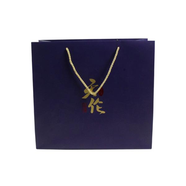 Hot Stamping Paper Bags With Handles 13 inch FSC for Shopping