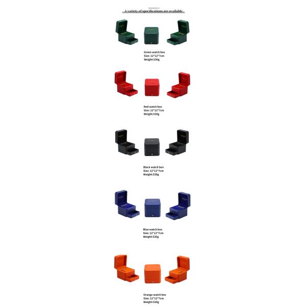 Logotipo personalizado Papel duro Caja de relojes Embalaje Organizador de almacenamiento de lujo con cajón