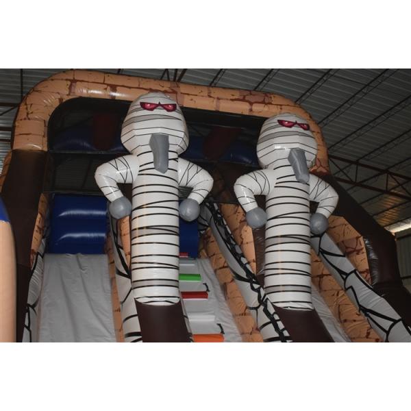 Водные горки египетского фараона тематические коммерчески раздувные длинные и высокие для 3 до 15 лет старых детей