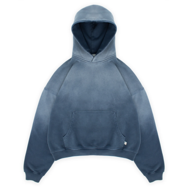Drop Shoulder Men Hoodies Sunfade Oversize Pullover Blank Acid Wash