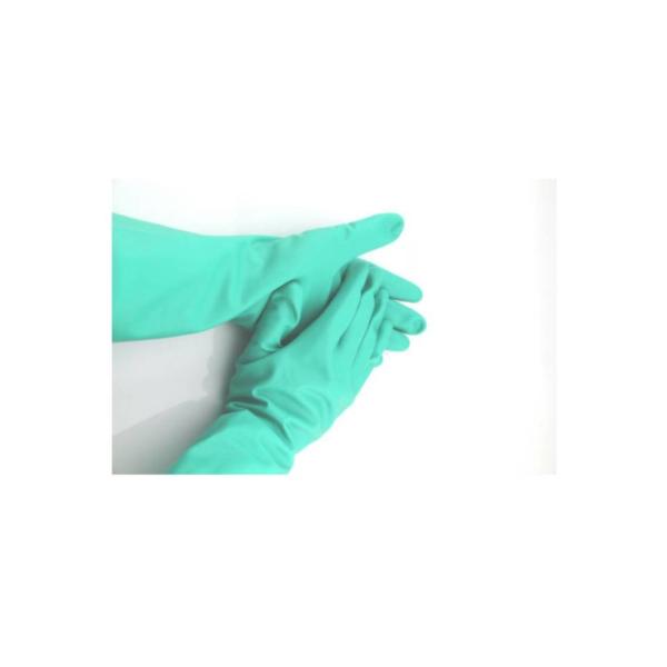 Unflocked Lining Green Nitrile Hand Glove Disposable Protective Gloves Suitable for Food Processing Cleaning and Medical