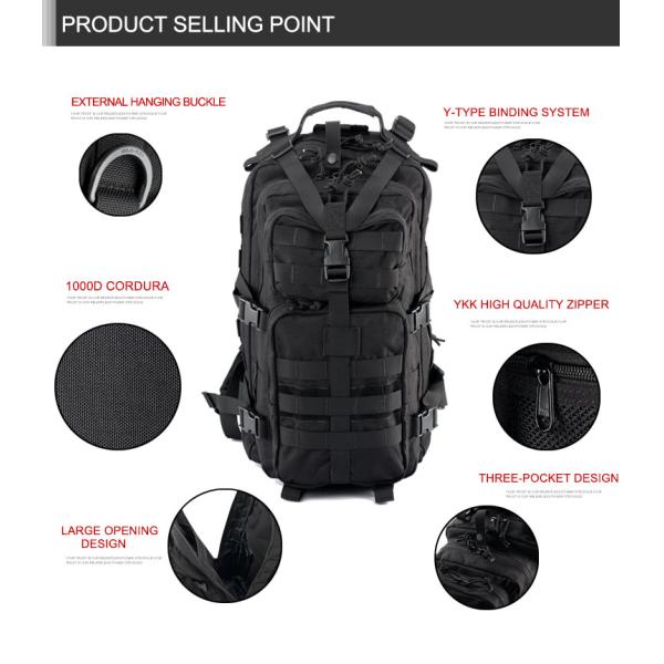 Military 36L Molle Tactical Assault Pack 1000D Nylon Tactical Gear