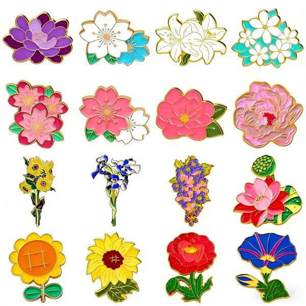 Custom 3D Design Pink Color High-Quality Material Enamel Pin Badge for Phone Decoration