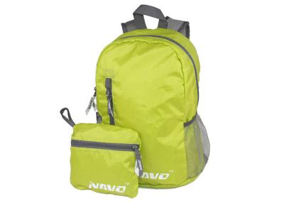Outside Green Foldaway Rucksack Waterproof Foldaway Nylon Backpack