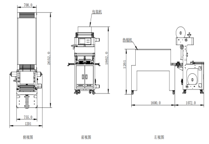 Compact Semi Auto Shrink Wrapping Machine 380V Shrink Film Packaging Machine