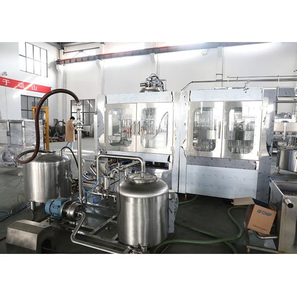 Monoblock Engery Drink Hot Liquid Fill Bottling Machine PLC Control