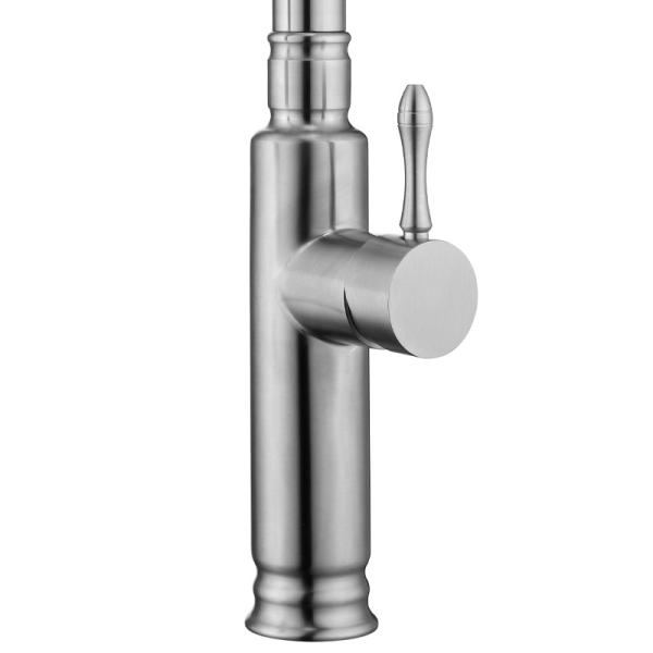 High Arch Spring Coil Kitchen Faucet Flexible Hose Pulldown Taps HOMEKA
