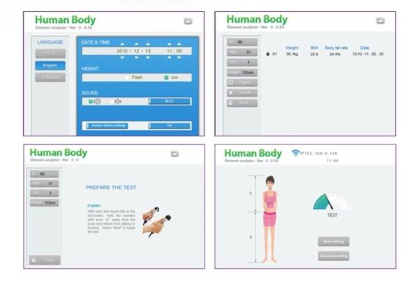 Full Body Health Digital Fat Bioelectrical Impedance Analysis Analyzer Scale