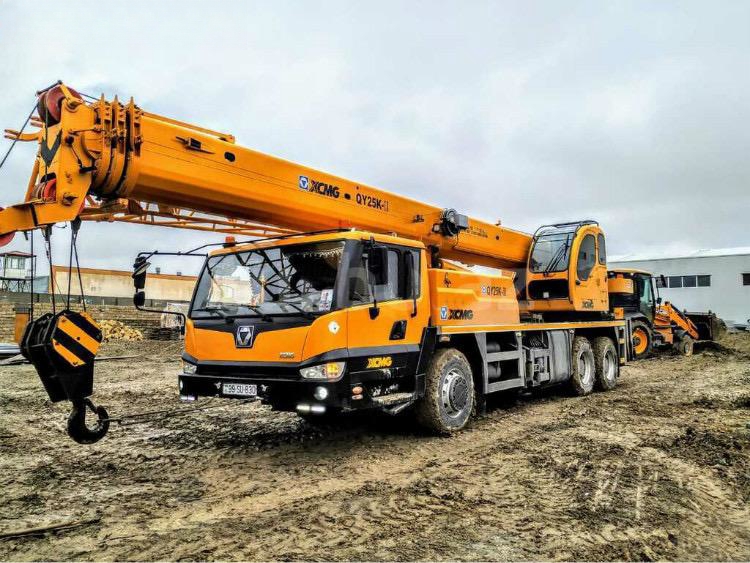 XCMG QY25 грузовик монтированный кран 25 тонн мобильный кран с двигателем Shangchai