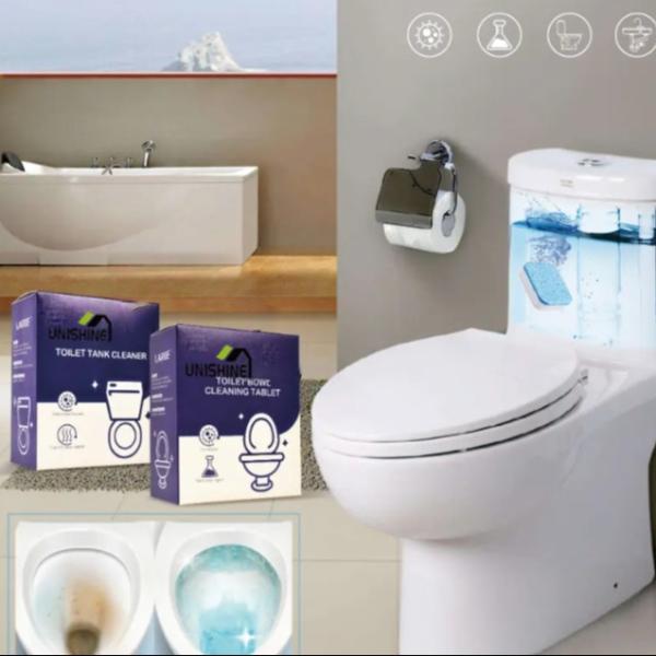 Bathroom Blue Toilet Bowl Cleaner Tablets Kills Germs OEM Service