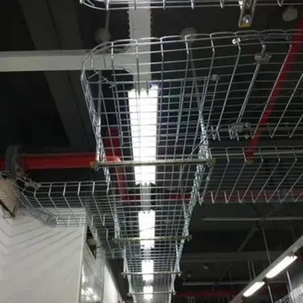 Powder Coated Grid Cable Tray 150mm - 1200mm Stainless Steel Wire Tray