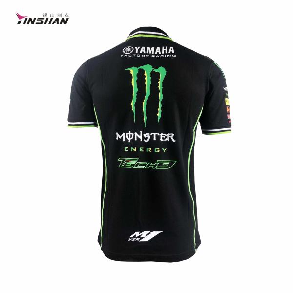 Roupas de equipa F1 Roupas de ciclismo respiráveis Camisas de polo personalizadas 100% algodão Roupas desportivas