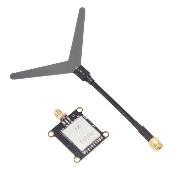 Kimpok Ultra Long Range 1.2G 1W VTX Drone Accessory Video Transmitter Switchable Power 25mW/200mW/1000mW FPV VTX 8CH