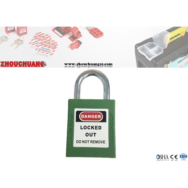25mm Hardened Short Steel Shackle Colourful Safety Lockout Padlocks