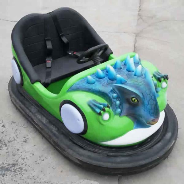 Dinosaur Bumper Cars Ride Seamless FRP Body Soft Backrest Stereo Music