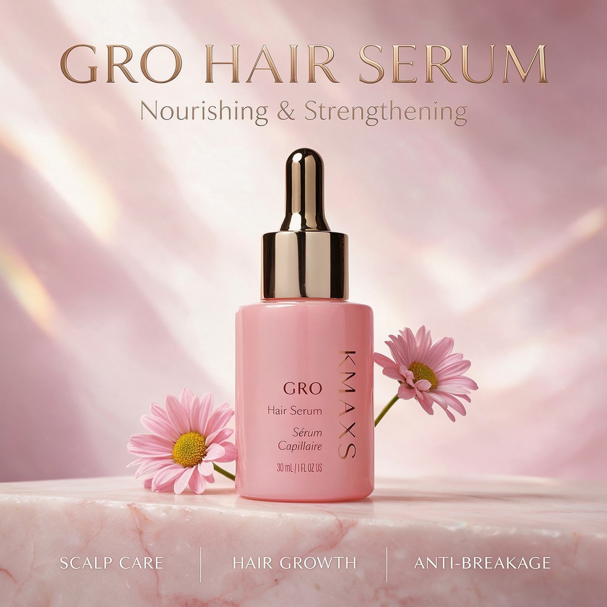 Bergamot Scent Non Greasy Scalp Serum For Hair Nourishing GMPC certificated