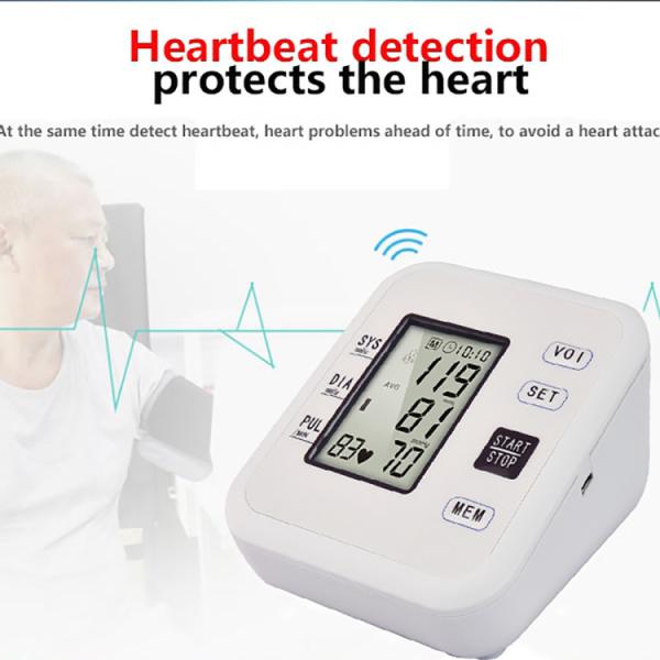 Digital Large LCD Display digital arm blood pressure monitor 24 hour blood pressure monitor automatic sphygmomanometer