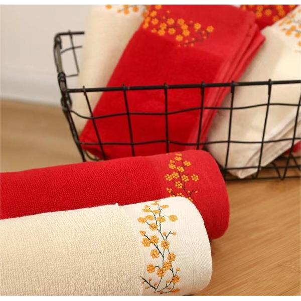 Toallas para el hogar 100% de algodón puro bordado directo suave absorbente ideal para todos los grupos de edad