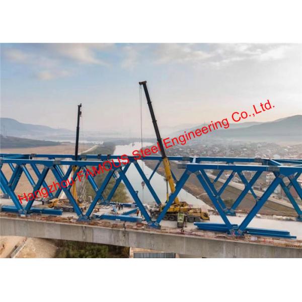 La botte en acier incurvée de ficelle a raidi le pont de chemin de fer à grande vitesse de structure continue de poutre