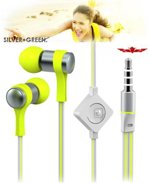 New Arrival Super Bass Sound Performance Metal DJ Earphone With MIC For Samsung Galaxy S3