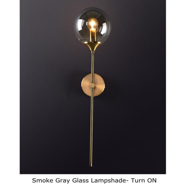 Rose Gold Color glass ball wall sconce for Corridor Living room Studio Bedroom ( WH-OR-07)