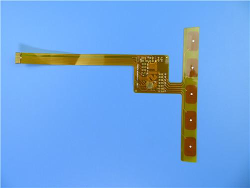 Dual Layer Flexible PCB Built on Polyimide With Immersion Gold and Yellow Mask