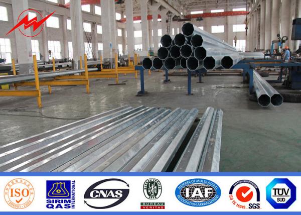 70FT 1200kg Power Transmission Poles For Outside Electrical Transmission Line