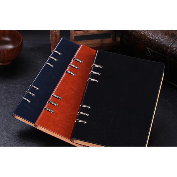 Business gift - Manufacture loose-leaf notebooks 6 ring binder leather agenda LN-005