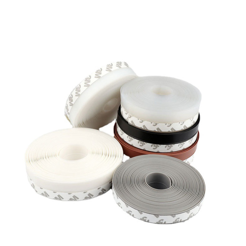 Multifunction Self-adhesive Waterproof Silicone Sealing Strip for Window and Doors Bottom Weatherstrip