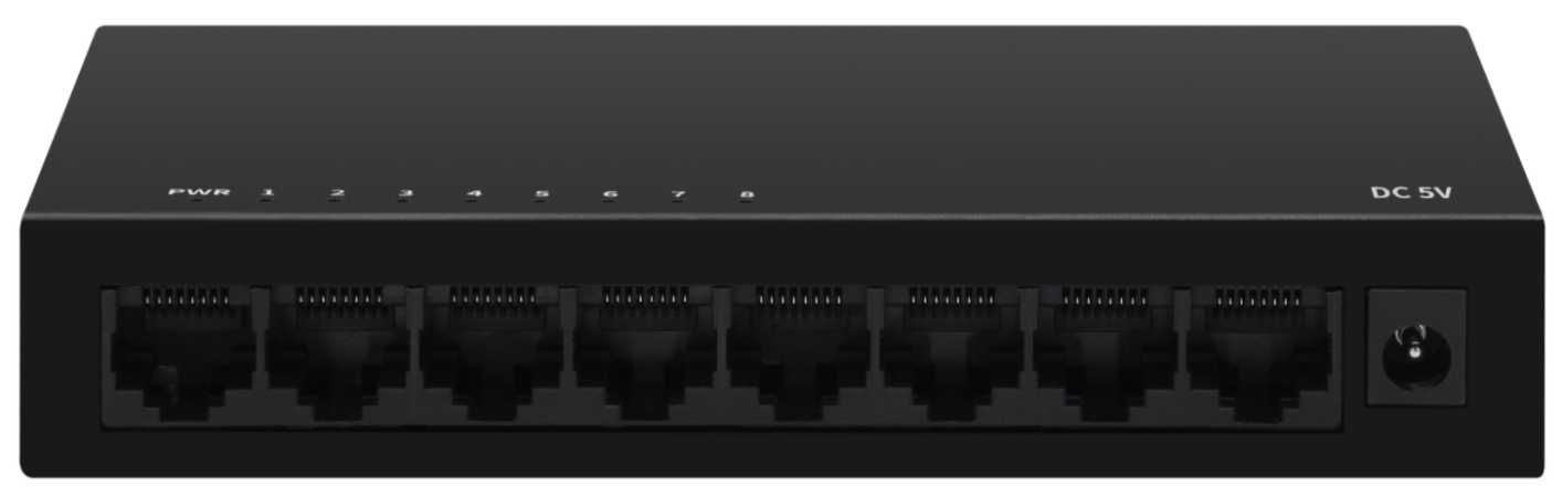 8-Port Gigabit Ethernet Switch Desktop Unmanaged 100M/1G Auto-Sensing DC5V Input CE