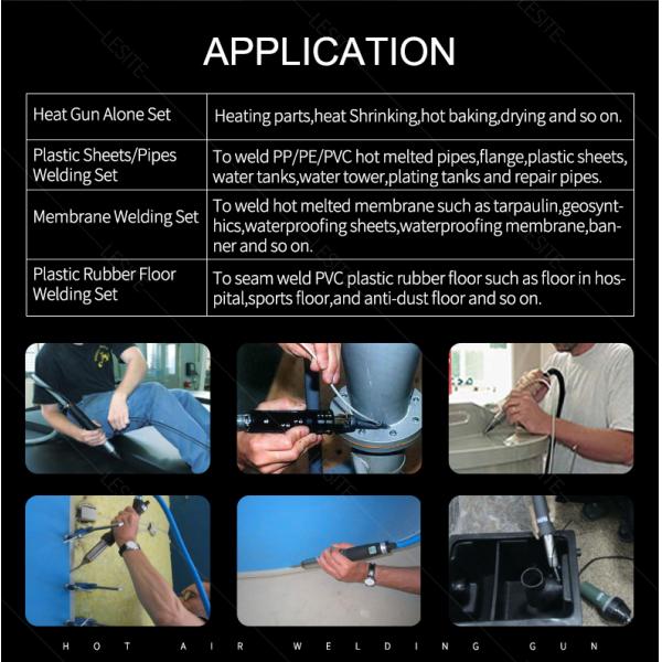 оружие заварки горячего воздуха 1600W 220V, сварщик Pvc горячего воздуха 180L/Min