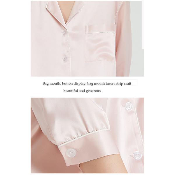 22mm Silk Pajamas Long Sleeve Pure Silk Sleepwear Pajama Set
